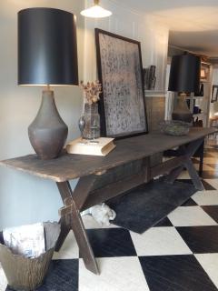 Narrow Sawbuck Table - 4406797