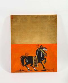 Nasser Ovissi Arabian Horses Triptych Oil on Canvas - 2137513