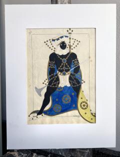 Natacha Rambova Fools Paradise Movie Costume Sketch Cecil B DeMille Classic Hollywood - 4281023