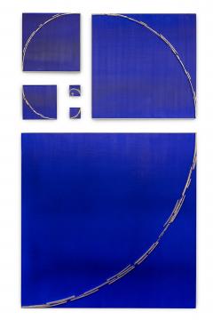 Natale Adgnot Mixed Media Wall Collage Titled Fibonacci Spiral  - 4528738