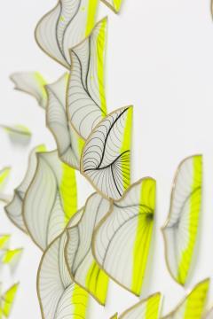 Natale Adgnot Mixed Media Wall Sculpture Titled Reflex Dispersion Round  - 4514718