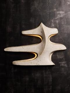 Natasha Dakhli Pair of Sculptural Ceramic Wall Sconces by Natasha Dakhli Signed - 4693536