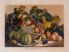 Nathaniel Currier NATHANIEL CURRIER 1813 1888 JAMES IVES 1824 1895 AMERICAN PRIZE FRUIT - 2894140