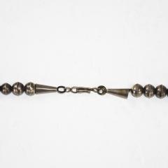 Native American Sterling Silver Turquoise Squash Blossom Necklace - 4560144