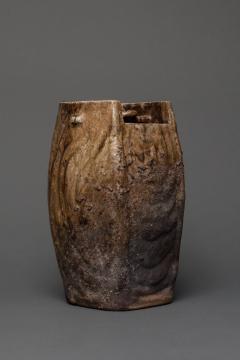 Natural Ash Drip Glaze Flower Vase - 4752043