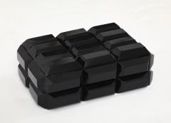 Natural Black Buffalo Horn Box - 4293247