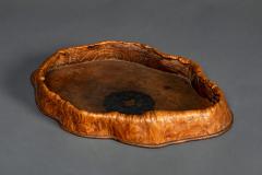 Natural Burl Wood Tray - 3837104