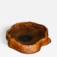 Natural Burl Wood Tray - 3841542