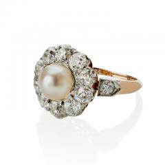 Natural Freshwater Pearl and Diamond Ring - 3208805