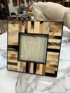 Natural Horn Mosaic Inlay Square Photo Frame Medium - 4371555