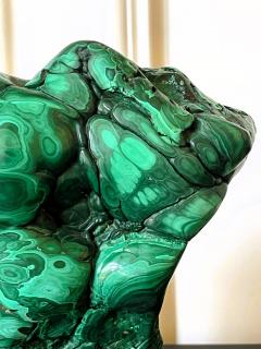 Natural Malachite Rock on Display Stand as Chinese Scholar Stone - 3355245