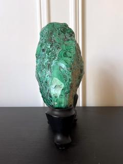 Natural Malachite Rock on Display Stand as Chinese Scholar Stone - 4480090