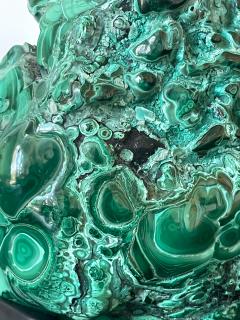 Natural Malachite Rock on Display Stand as Chinese Scholar Stone - 4480097