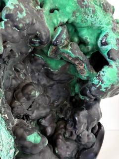 Natural Malachite Rock on Display Stand as Chinese Scholar Stone - 4517623