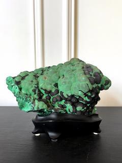 Natural Malachite Rock on Display Stand as a Scholar Stone - 2799777