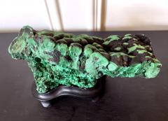 Natural Malachite Rock on Display Stand as a Scholar Stone - 2799779