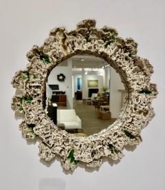 Nature inspired freeform Ceramic Mirror Made By Aram C Stamped Aram C  - 4330196