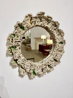 Nature inspired freeform Ceramic Mirror Made By Aram C Stamped Aram C  - 4330199