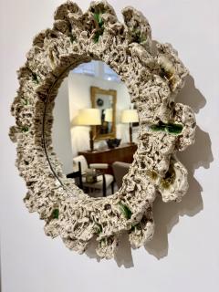 Nature inspired freeform Ceramic Mirror Made By Aram C Stamped Aram C  - 4330200