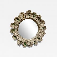 Nature inspired freeform Ceramic Mirror Made By Aram C Stamped Aram C  - 4332523