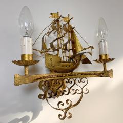 Nautical Galleon Wall Light 1950s - 3042156