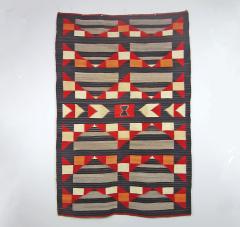 Navajo Dine Transitional blanket with moki and traditional designs - 1662674