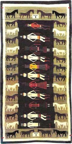 Navajo pictorial yeibichai rug - 3330711