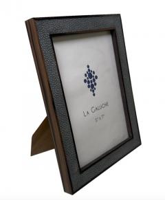Navy Blue Shagreen Photo Frame - 4293003