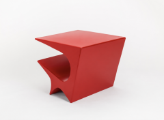 Neal Aronowitz Star Axis Side Table in Red Aluminum by Neal Aronowitz - 4621623