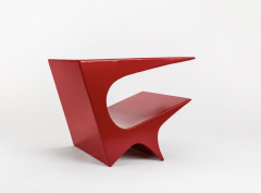 Neal Aronowitz Star Axis Side Table in Red Aluminum by Neal Aronowitz - 4621625
