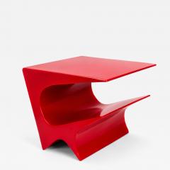 Neal Aronowitz Star Axis Side Table in Red Aluminum by Neal Aronowitz - 4621803