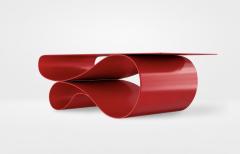 Neal Aronowitz Whorl Coffee Table in Red Powder Coated Aluminum by Neal Aronowitz - 4633434