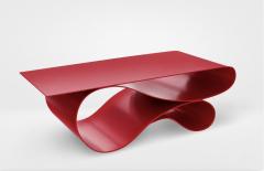 Neal Aronowitz Whorl Coffee Table in Red Powder Coated Aluminum by Neal Aronowitz - 4633436