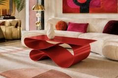 Neal Aronowitz Whorl Coffee Table in Red Powder Coated Aluminum by Neal Aronowitz - 4633438