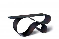 Neal Aronowitz Whorl Console In Iridescent Black Aluminum - 3214237