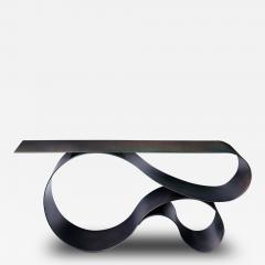 Neal Aronowitz Whorl Console In Iridescent Black Aluminum - 3215643