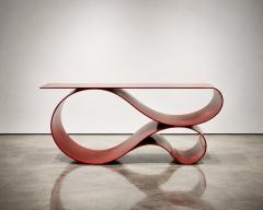 Neal Aronowitz Whorl Console In Red Powered Coated Aluminum by Neal Aronowitz - 4621024