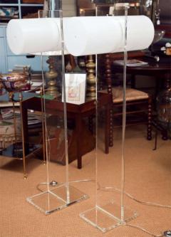 Neal Small Marvelous Mod Lucite Floor Lamps in the Manner of Neal Small - 362613