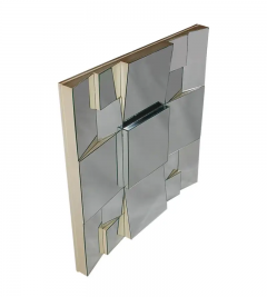 Neal Small Mid Century Modern Cubist Slopes Wall Mirror by Neal Small Hollywood Regency - 2808533