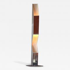 Neal Small Neal Small American Mid Century Chrome Angular Standing Floor Lamp Torchere - 4289818