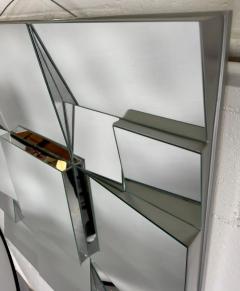 Neal Small Neal Small Modern Cubist Multi faceted Sculptural Wall Mirror - 3481254