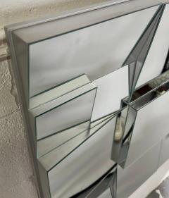 Neal Small Neal Small Modern Cubist Multi faceted Sculptural Wall Mirror - 3481255