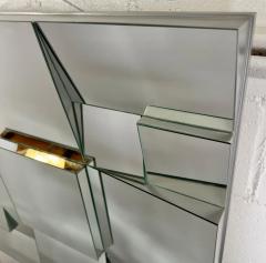 Neal Small Neal Small Modern Cubist Multi faceted Sculptural Wall Mirror - 3481272
