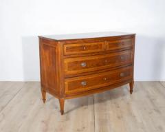 Neapolitan Chest of Drawers in Walnut with Plum Wood Inlay Italy 19th Century - 4146665
