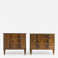 Near Pair of Marble Top Chests of Drawers - 4319197