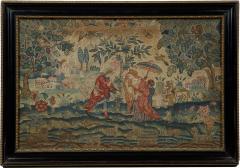 Needlework Picture representing the Old Testament story of Rebecca and Eliezer - 4344382