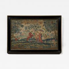 Needlework Picture representing the Old Testament story of Rebecca and Eliezer - 4344384