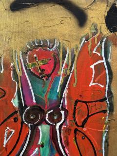 Neith Nevelson Abstract Female Figure in Red  - 4797037