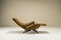 Nello Pini Reclining Armchair in Steel and Fabric by Nello Pini for Novarredo Italy 1959 - 3109999