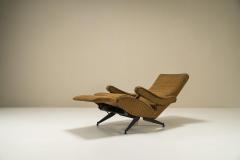 Nello Pini Reclining Armchair in Steel and Fabric by Nello Pini for Novarredo Italy 1959 - 3110001